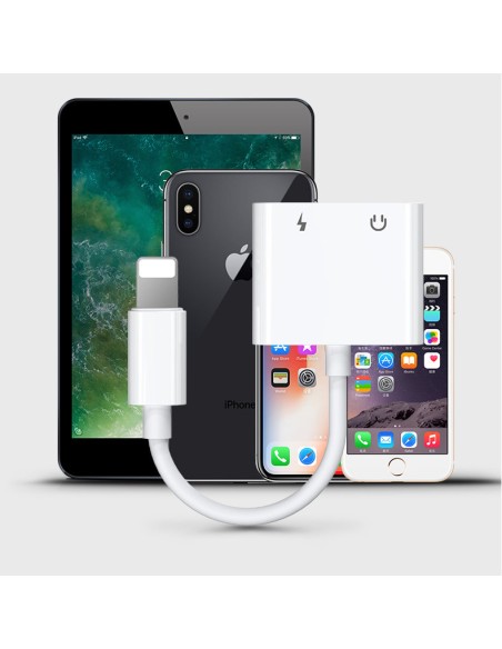 Adapterio ausinių skirstytuvas iPhone Lightning – Lightning 3,5 mm mini lizdas baltas
 
Adapterio ausinių skirstytuvas iPhone Lightning – Lightning 3,5 mm mini lizdas baltas