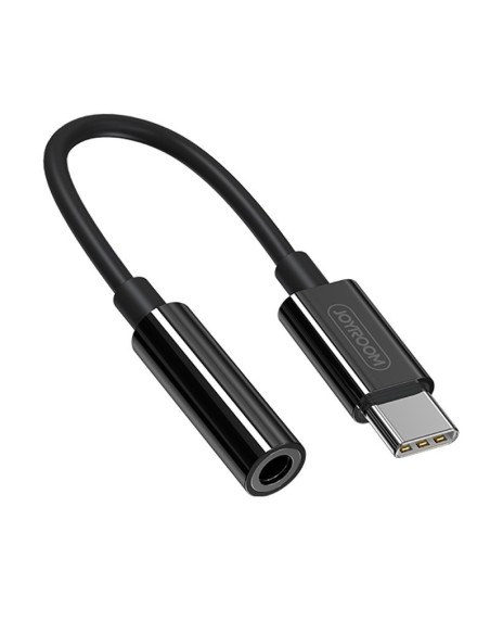 
Ausinių adapteris 3,5 mm mini lizdas - USB-C kištukas, juodas
