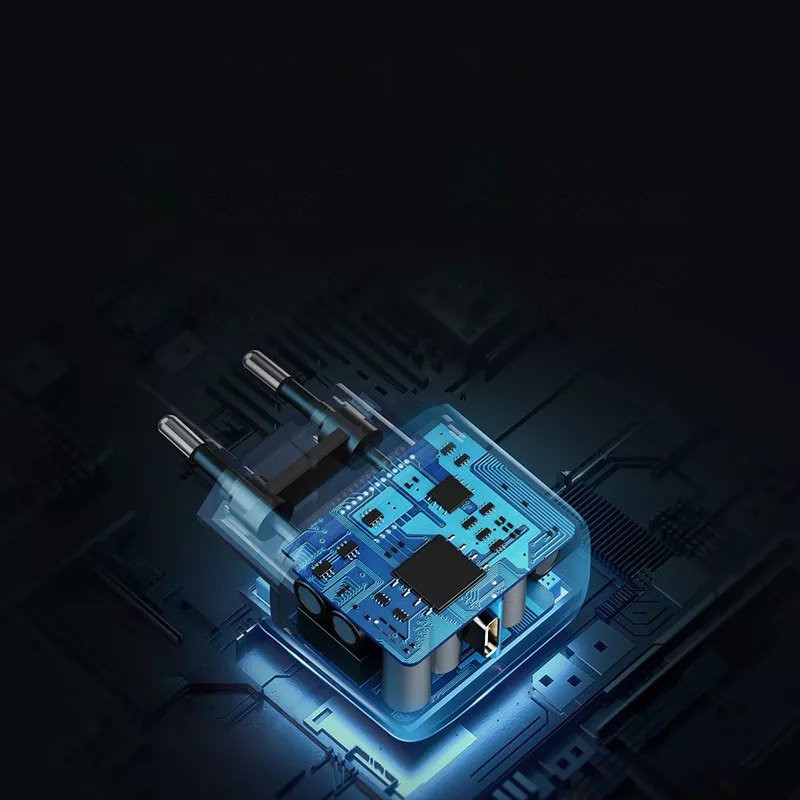 
USB-C 25W PD telefono įkroviklis + 2m juodas USB-C laidas
