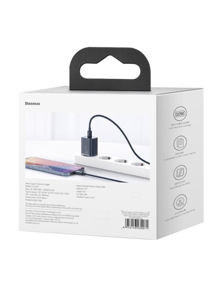 Super Si 1C greitas USB-C 20W PD įkroviklis + iPhone Lightning laidas 1m mėlynas
 
Super Si 1C greitas USB-C 20W PD įkroviklis + iPhone Lightning laidas 1m mėlynas