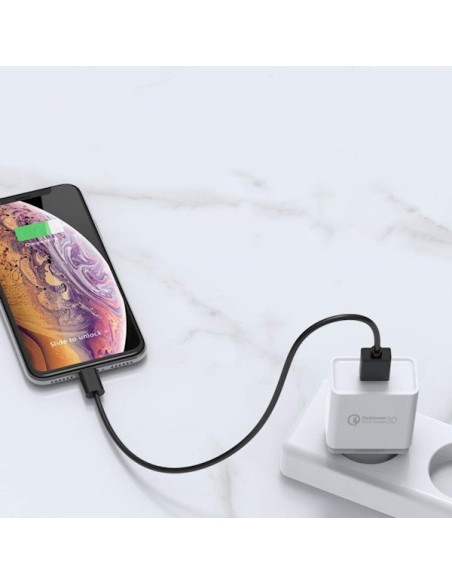 Quick Charge 3.0 18W 3A USB baltas greitas įkroviklis
 
Quick Charge 3.0 18W 3A USB baltas greitas įkroviklis