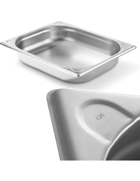 Kitchen Line GN 1/2 plieninis konteineris, aukštis 65 mm - Hendi 806326