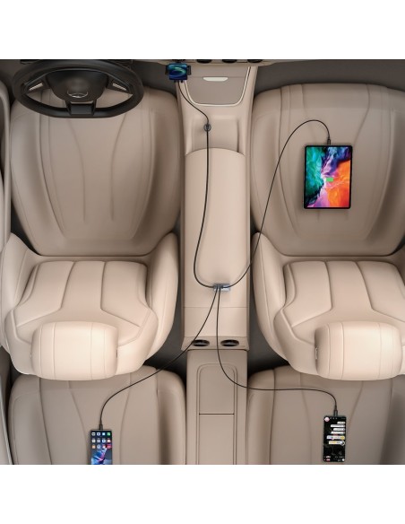 Share Together automobilinis įkroviklis 2x USB 2x USB-C 120W PPS QC PD pilka
 
Share Together automobilinis įkroviklis 2x USB 2x USB-C 120W PPS QC PD pilka