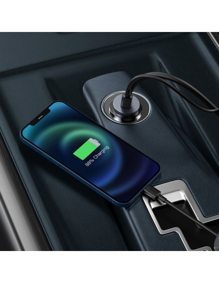 Share Together automobilinis įkroviklis 2x USB 2x USB-C 120W PPS QC PD pilka
 
Share Together automobilinis įkroviklis 2x USB 2x USB-C 120W PPS QC PD pilka