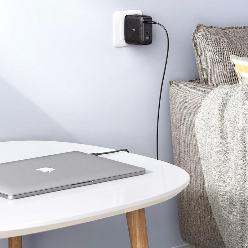 PPS 65W USB greitas įkroviklis 3x USB-C QC 3.0 PD SCP FCP AFC