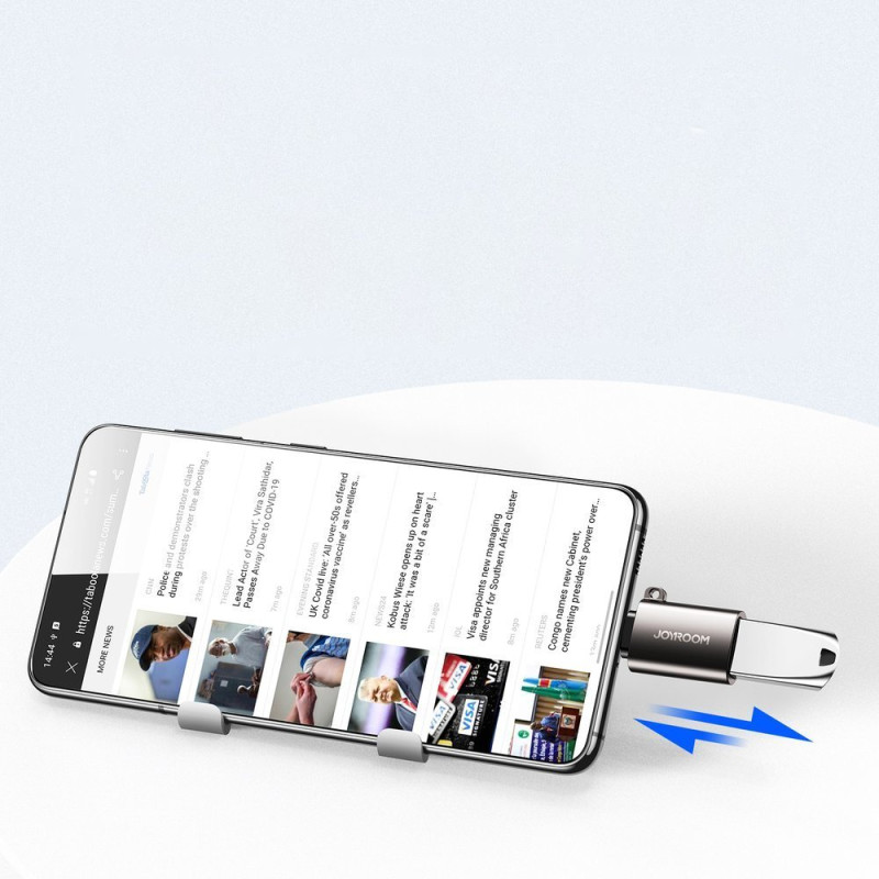 USB 3.2 Gen 1 vyriškas USB-C adapteris, juodas