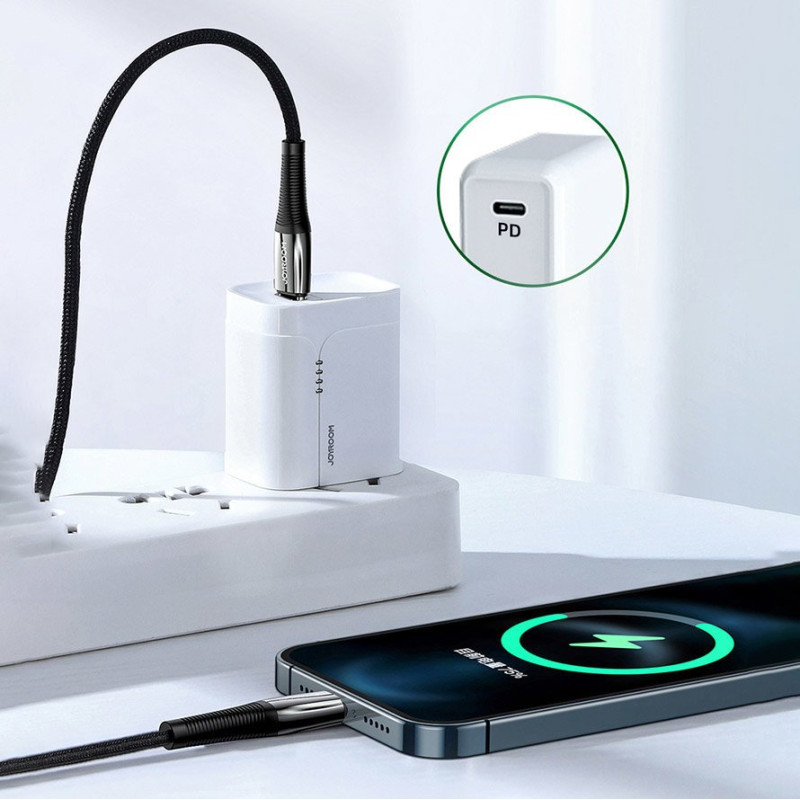 „iPhone“ USB-C laidas – žaibo maitinimo tiekimas 20 W 2,4 A 1,2 m raudonas
