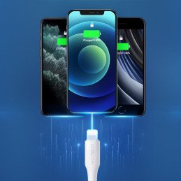
„iPhone“ USB-C laidas – „Lightning Power Delivery“ 20 W 2,4 A 0,25 m baltas
