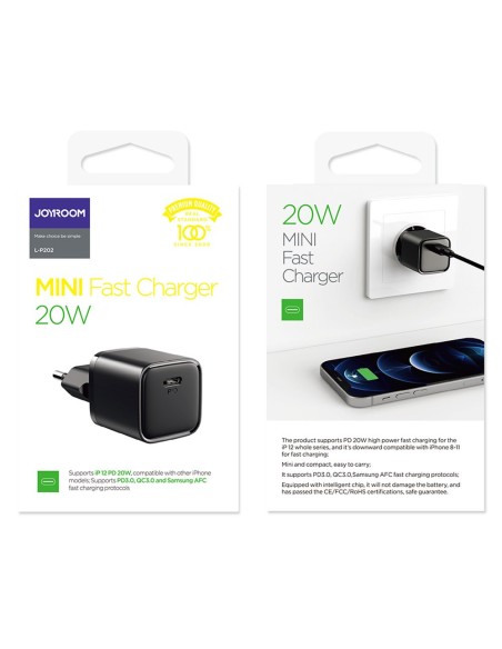 Greitas USB-C 20 W maitinimo tiekimas Quick Charge 3.0 AFC įkroviklis, juodas
 
Greitas USB-C 20 W maitinimo tiekimas Quick Charge 3.0 AFC įkroviklis, juodas