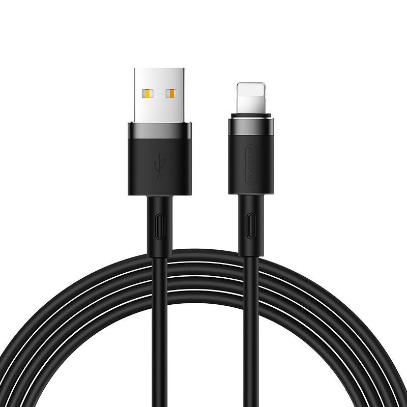 
iPhone USB - Lightning kabelis 2.4A 1.2m juodas
