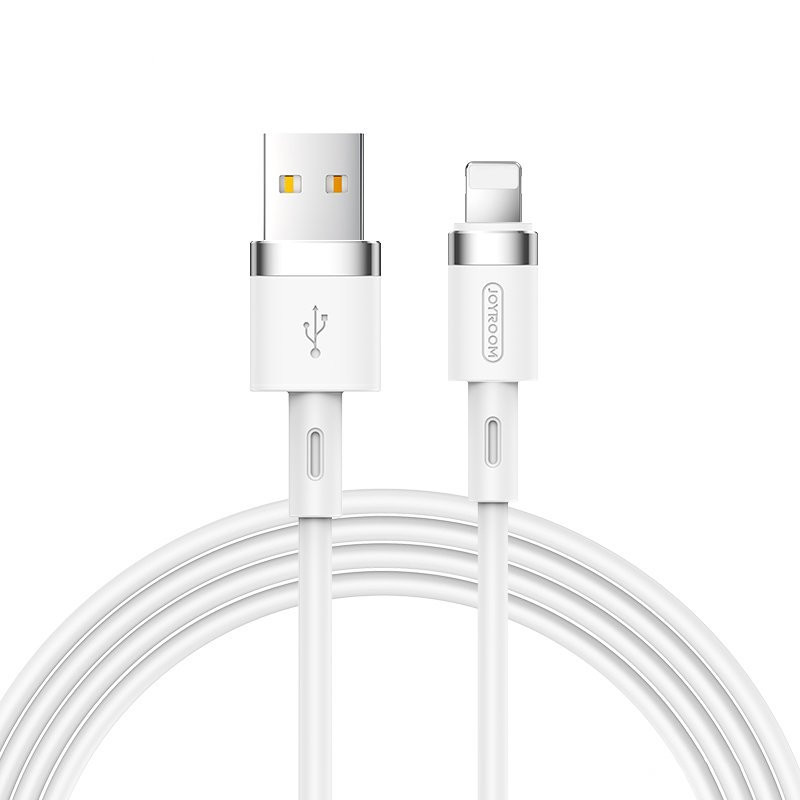 
iPhone USB - Lightning kabelis 2.4A 1.2m baltas
