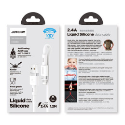 
USB laidas – USB-C 2.4A 1.2 m baltas

