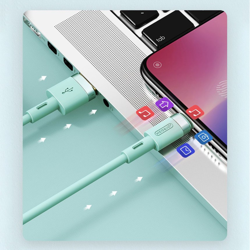 
USB laidas – USB-C 2.4A 1.2 m baltas
