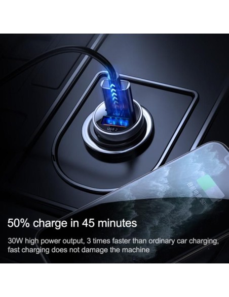 Mini greitas automobilinis įkroviklis 2x USB 30W QC SCP PD AFC juodas
 
Mini greitas automobilinis įkroviklis 2x USB 30W QC SCP PD AFC juodas