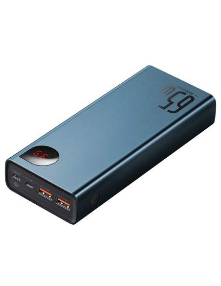 Adaman Power Bank 2x USB 1x USB-C 1x microUSB 20000mAh 65W Quick Charge mėlyna Adaman Power Bank 2x USB 1x USB-C 1x microUSB 20000mAh 65W Quick Charge mėlyna