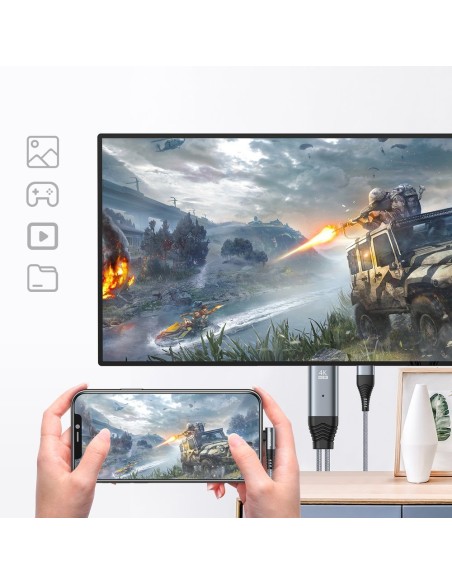 Adapteris iPhone iš Lightning į HDMI 4K USB pilka
 
Adapteris iPhone iš Lightning į HDMI 4K USB pilka