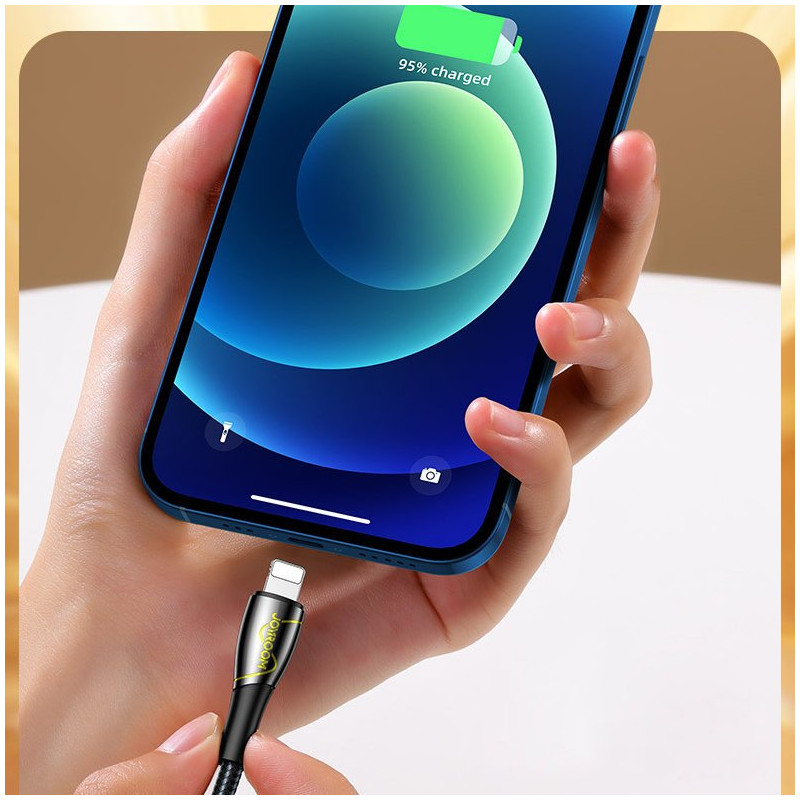 Mermaid serijos kabelis USB - USB-C 3A 2m juodas