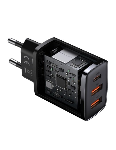 Kompaktiškas greitas sieninis įkroviklis 2x USB USB-C 30W 3A PD QC juodas
 
Kompaktiškas greitas sieninis įkroviklis 2x USB USB-C 30W 3A PD QC juodas