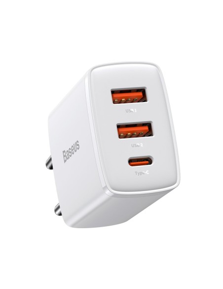 Kompaktiškas greitas sieninis įkroviklis 2x USB USB-C 30W 3A PD QC balta
 
Kompaktiškas greitas sieninis įkroviklis 2x USB USB-C 30W 3A PD QC balta