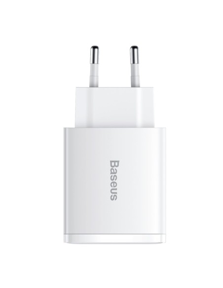 Kompaktiškas greitas sieninis įkroviklis 2x USB USB-C 30W 3A PD QC balta
 
Kompaktiškas greitas sieninis įkroviklis 2x USB USB-C 30W 3A PD QC balta