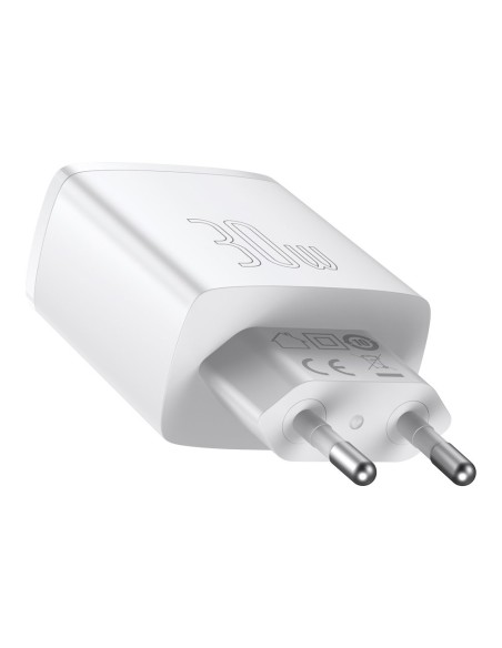 Kompaktiškas greitas sieninis įkroviklis 2x USB USB-C 30W 3A PD QC balta
 
Kompaktiškas greitas sieninis įkroviklis 2x USB USB-C 30W 3A PD QC balta