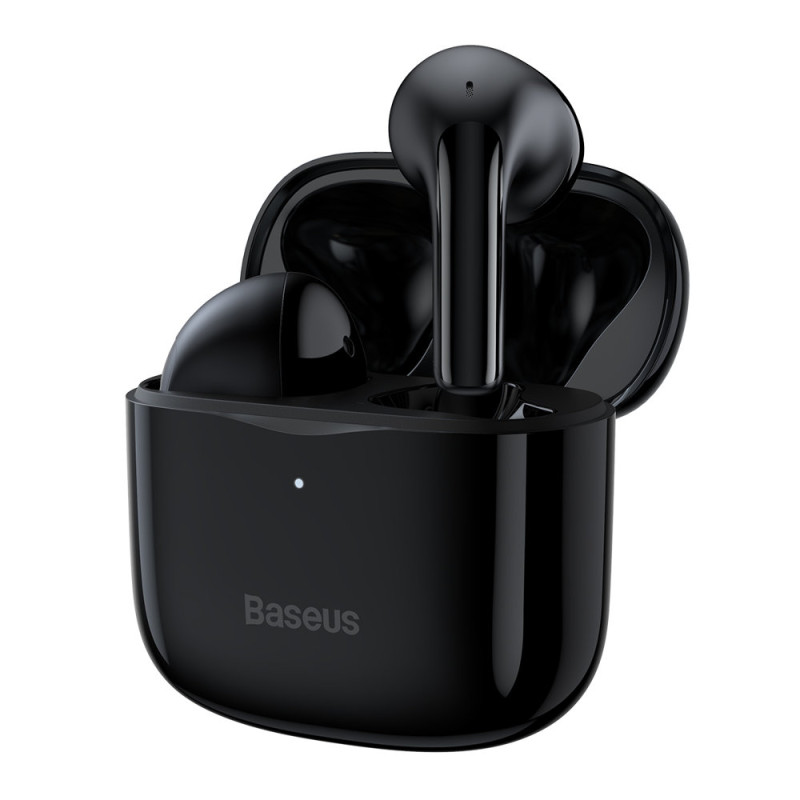 
E3 Wireless Bluetooth 5.0 TWS ausinės, atsparios vandeniui IP64 juodos spalvos
