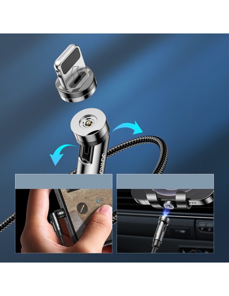 Universalus magnetinis laidas USB Lightning įkrovimo laidas USB-C microUSB 1,2m juodas
 
Universalus magnetinis laidas USB Lightning įkrovimo laidas USB-C microUSB 1,2m juodas