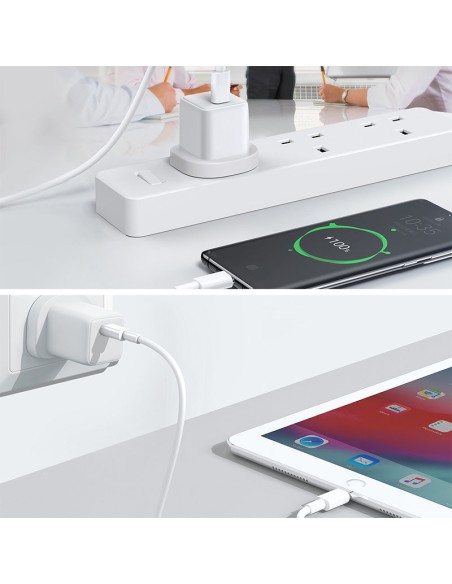 Sieninis telefono įkroviklis USB-C USB 30W PD QC 4.5A Anglų UK Kištukas Baltas
 
Sieninis telefono įkroviklis USB-C USB 30W PD QC 4.5A Anglų UK Kištukas Baltas