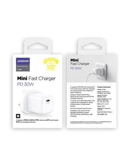 Sieninis telefono įkroviklis USB-C USB 30W PD QC 4.5A Anglų UK Kištukas Baltas
 
Sieninis telefono įkroviklis USB-C USB 30W PD QC 4.5A Anglų UK Kištukas Baltas