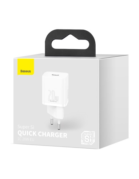 Super Si 1C greitas telefono įkroviklis USB-C 20W PD baltas
 
Super Si 1C greitas telefono įkroviklis USB-C 20W PD baltas