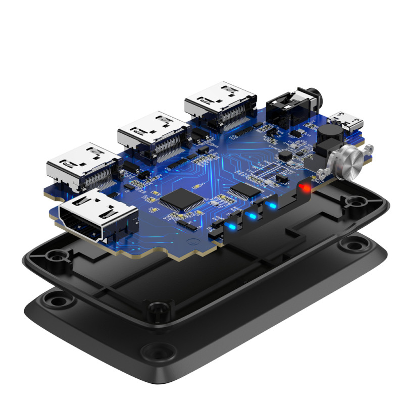 Jungiklio skirstytuvo jungiklis HDMI - 3x HDMI 4K 30Hz juodas