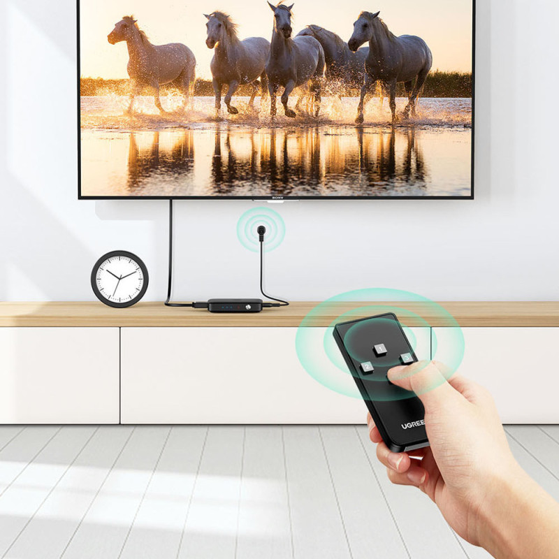 Jungiklio skirstytuvo jungiklis HDMI - 3x HDMI 4K 30Hz juodas