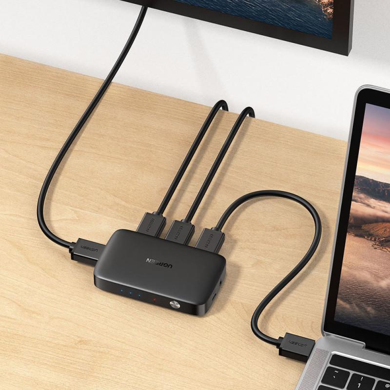 Jungiklio skirstytuvo jungiklis HDMI - 3x HDMI 4K 30Hz juodas