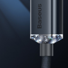 
USB – žaibo laidas greitam įkrovimui ir duomenų perdavimui, 1,2 m, mėlynas

