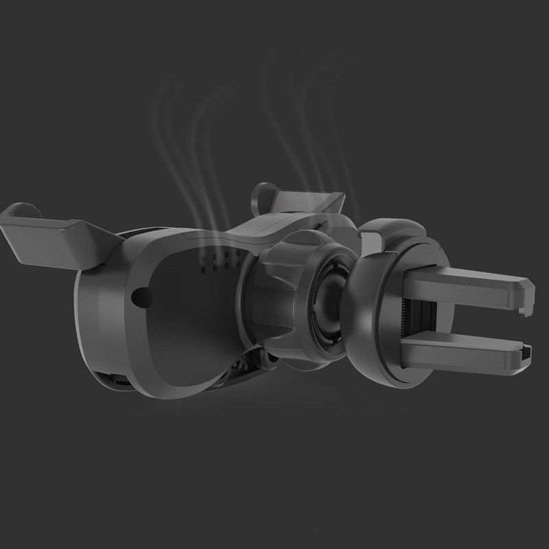 Gravity automobilinis išmaniojo telefono laikiklis orlaidei su oro gaivikliu, juodas