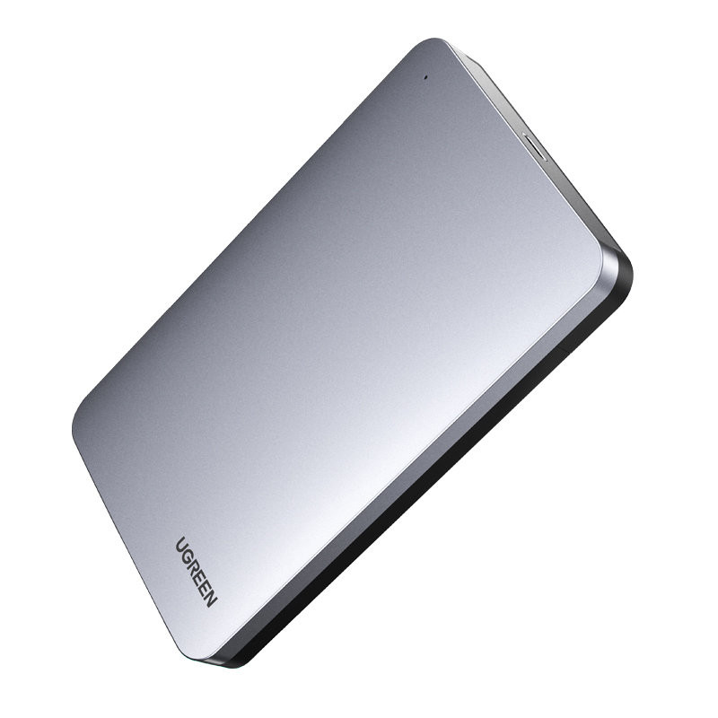 Kišeninis dėklas 2,5 colio SATA 3,0 6Gbps kietajam diskui + USB - USB-C laidas, 0,5 m pilkas