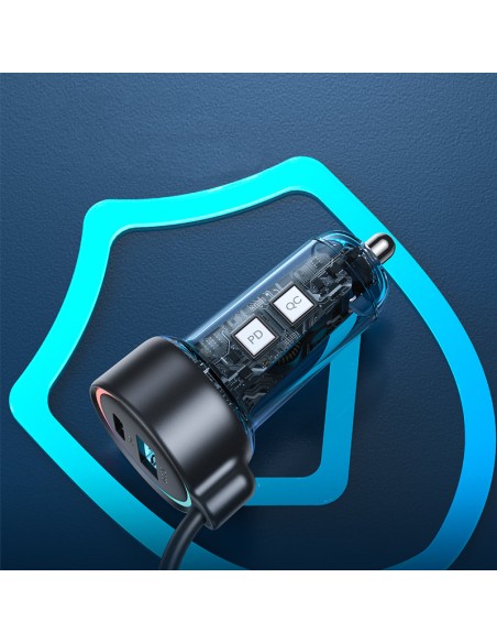 Greitas automobilinis įkroviklis 3 viename su USB-C laidu 1,5 m 55 W juodas
 
Greitas automobilinis įkroviklis 3 viename su USB-C laidu 1,5 m 55 W juodas
