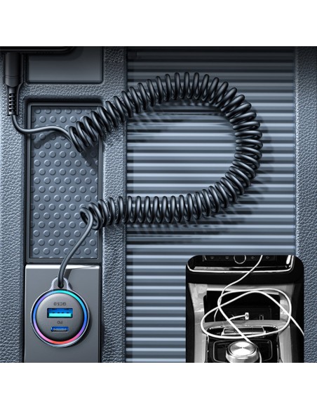 Greitas automobilinis įkroviklis 3 viename su USB-C laidu 1,5 m 55 W juodas
 
Greitas automobilinis įkroviklis 3 viename su USB-C laidu 1,5 m 55 W juodas