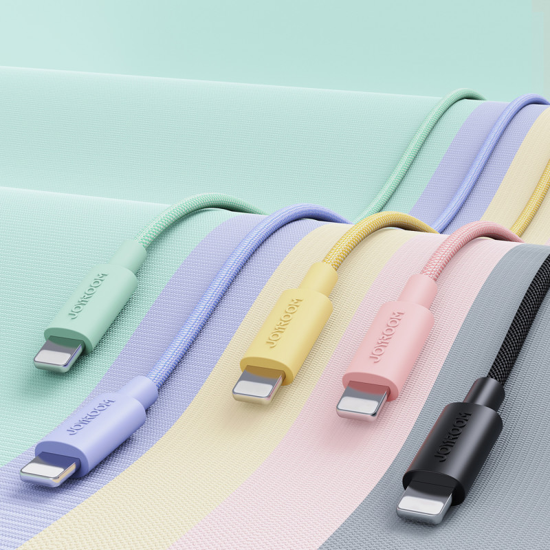 Tvirtas USB-C - Lightning kabelis iPhone, skirtas greitam duomenų perdavimo įkrovimui, 20W, 2m, juodas