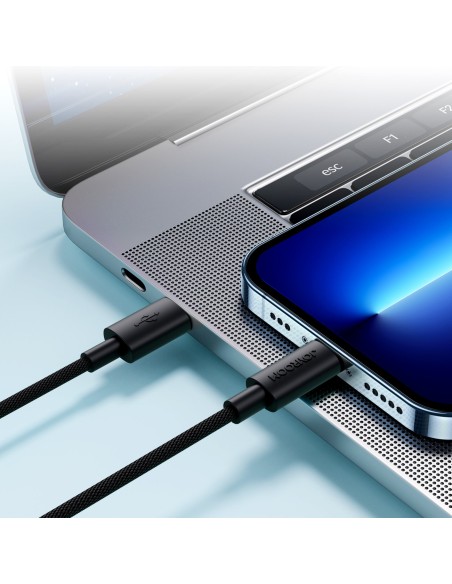 Tvirtas USB-C - Lightning kabelis iPhone, skirtas greitam duomenų perdavimo įkrovimui, 20W, 2m, juodas
 
Tvirtas USB-C - Lightning kabelis iPhone, skirtas greitam duomenų perdavimo įkrovimui, 20W, 2m, juodas