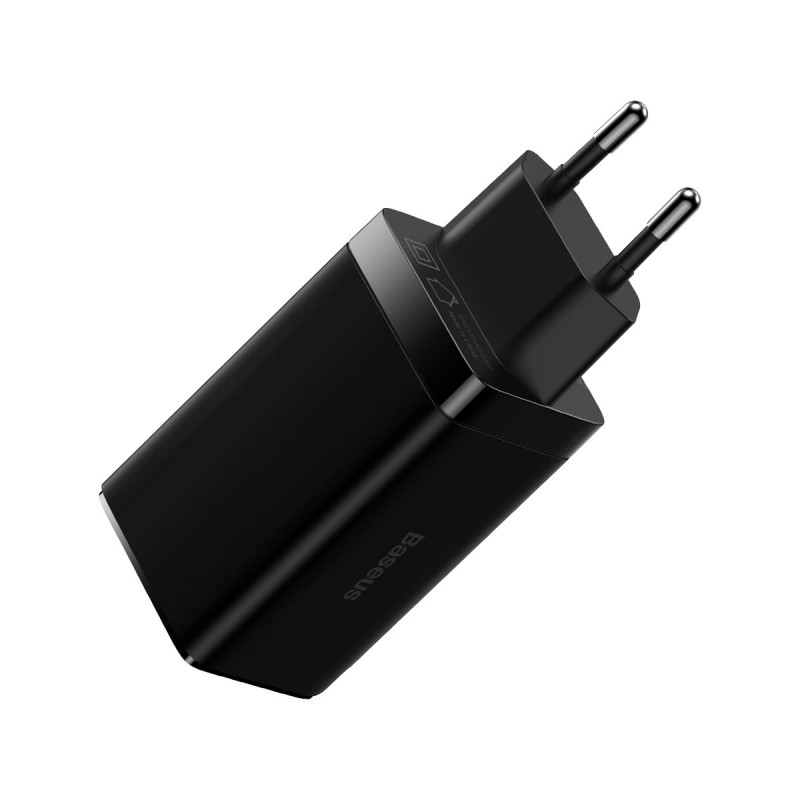 GaN3 Pro greitas universalus GaN įkroviklis 2x USB-C USB + 1m USB-C laidas