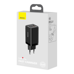 
GaN3 Pro greitas universalus GaN įkroviklis 2x USB-C USB + 1m USB-C laidas
