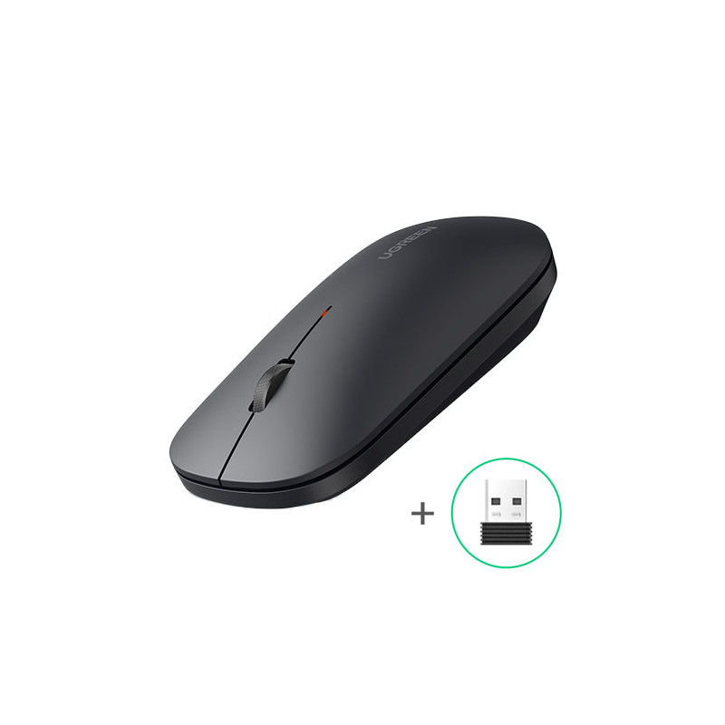 Patogi belaidė pelė USB kompiuteriui, juoda