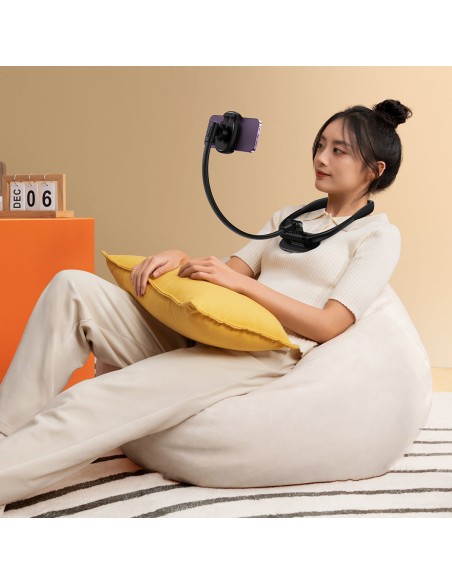 ComfortJy serijos universalus telefono laikiklis ant kaklo juodas