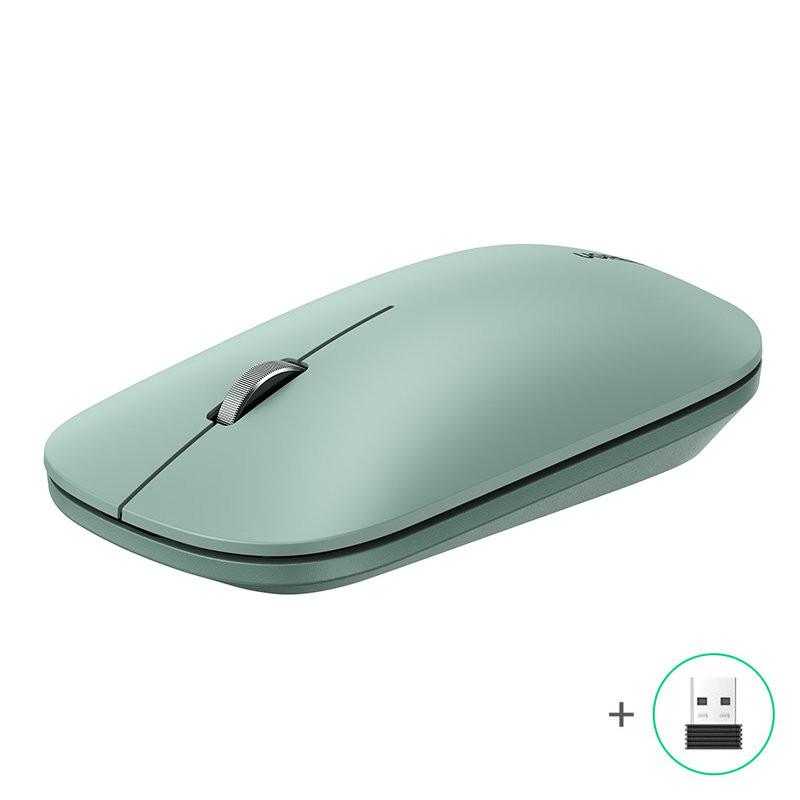 
Patogi belaidė pelė USB kompiuteriui, žalia
