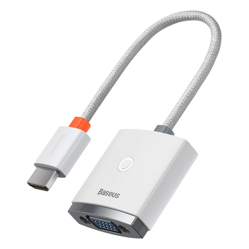 
HDMI į VGA adapteris + 3,5 mm mini lizdas maitinimo šaltinis microUSB Lite Series baltas
