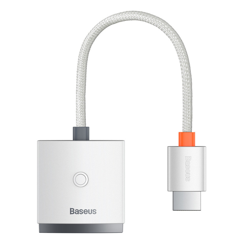 HDMI į VGA adapteris + 3,5 mm mini lizdas maitinimo šaltinis microUSB Lite Series baltas