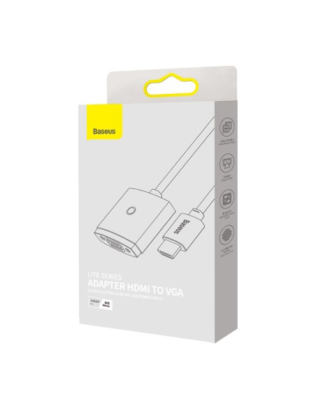 HDMI į VGA adapteris + 3,5 mm mini lizdas maitinimo šaltinis microUSB Lite Series baltas
 
HDMI į VGA adapteris + 3,5 mm mini lizdas maitinimo šaltinis microUSB Lite Series baltas