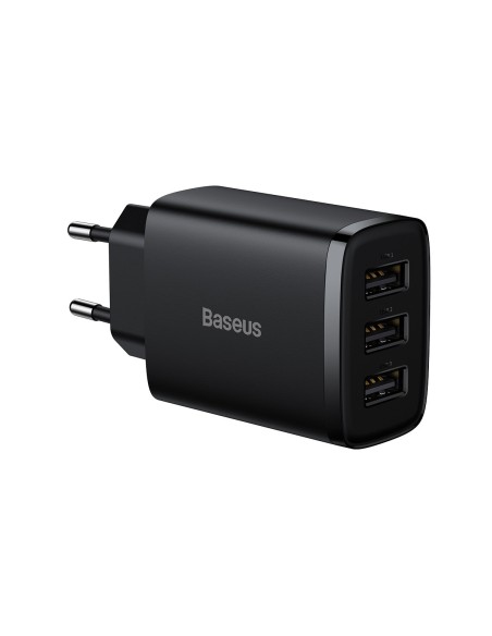 Kompaktiškas 3x USB 17W sieninis įkroviklis, juodas
 
Kompaktiškas 3x USB 17W sieninis įkroviklis, juodas