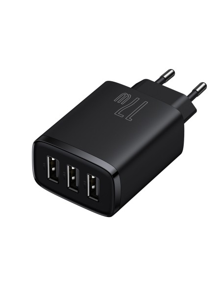 Kompaktiškas 3x USB 17W sieninis įkroviklis, juodas
 
Kompaktiškas 3x USB 17W sieninis įkroviklis, juodas